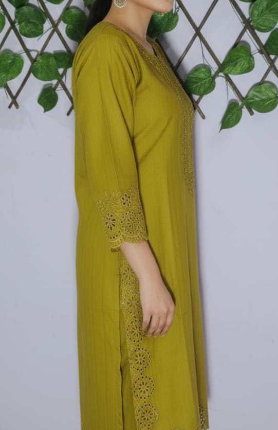 Embroidered Cotton Stiched 2Pc