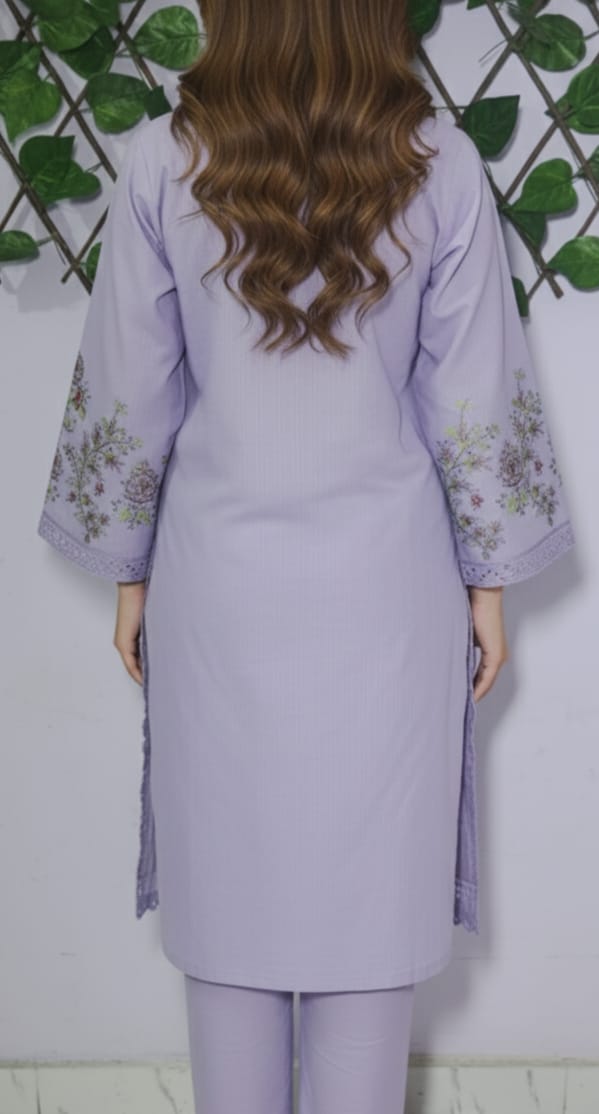 Embroidered Cotton Stiched 2Pc